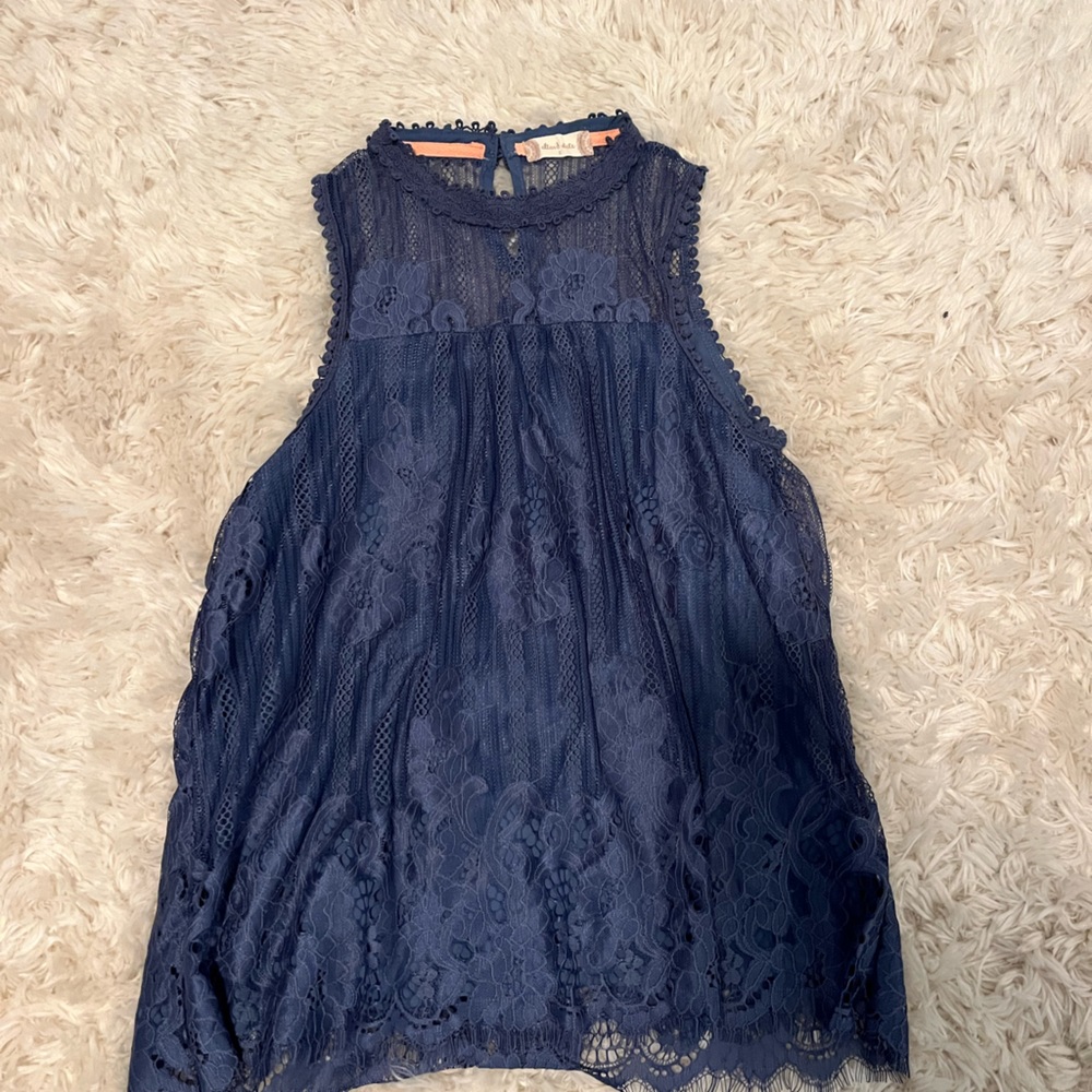 Altar’d State Blue Lace Top